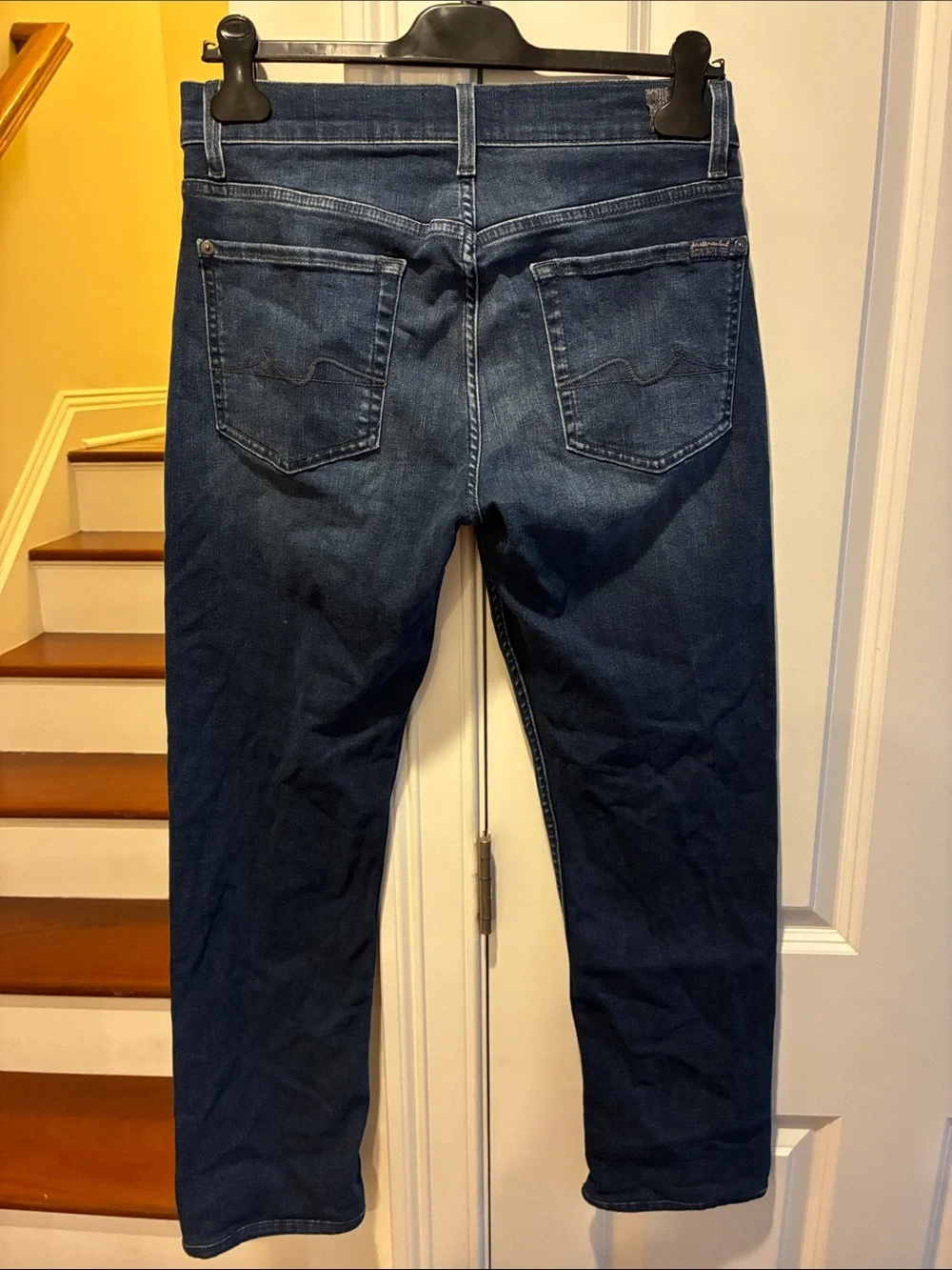 7 For All Mankind Slim Dark Blue Boy’s Jeans Sz 29 Length 26